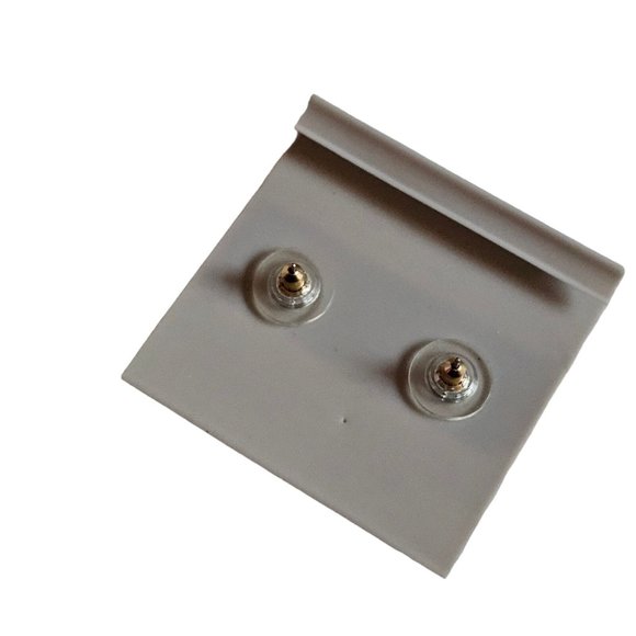 Vintage ALLISON REED Paint Pink White Swirl Rectangular PIERCED EARRINGS - Picture 9 of 11